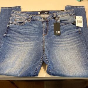 Mid-Rise Slim fit ankle skinny stretch denim jeans